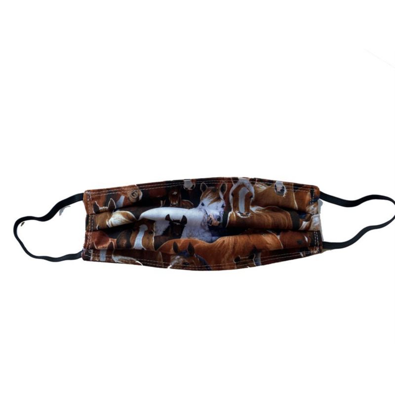 Patterned Fabric Face Mask 1 Count Standing Horse