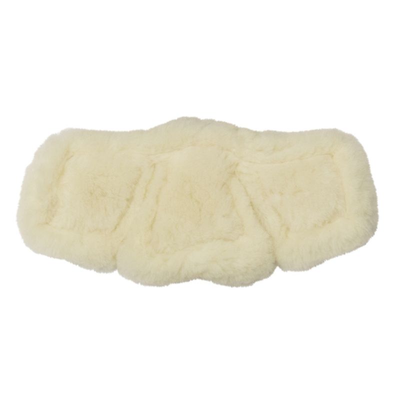 Stubben Equi-Soft Girth Pad Bottom White Lambskin