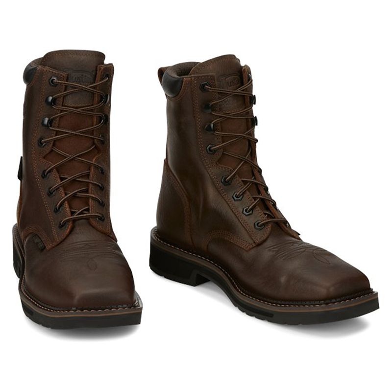 JOW Mens Driller Comp Toe Lace-up Work Boots 10 D - 7.31871E+11 - Tools Justin Original Workboots Mens Driller Composite T sku 7.31871E+11