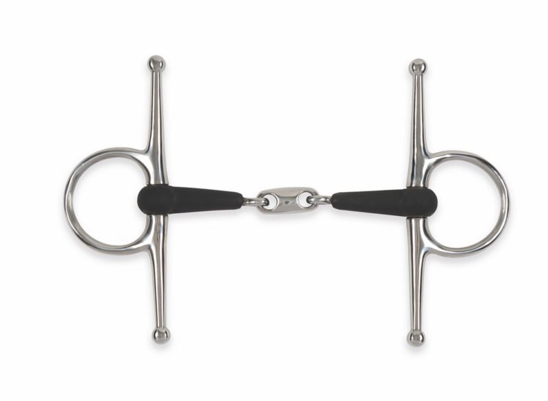 8132STEEL4.5 Shires Equikind+ Full Cheek Peanut Link Bit 4.5 sku 8132STEEL4.5