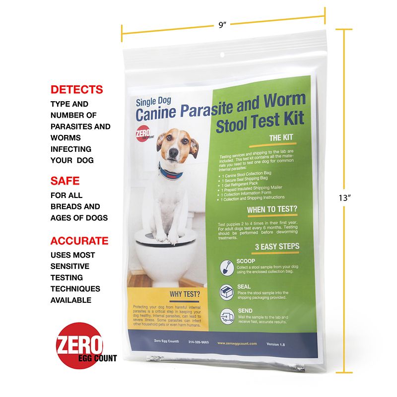 CFECT-S1 Zero Egg Count Dog Parasite Test Kit sku CFECT-S1