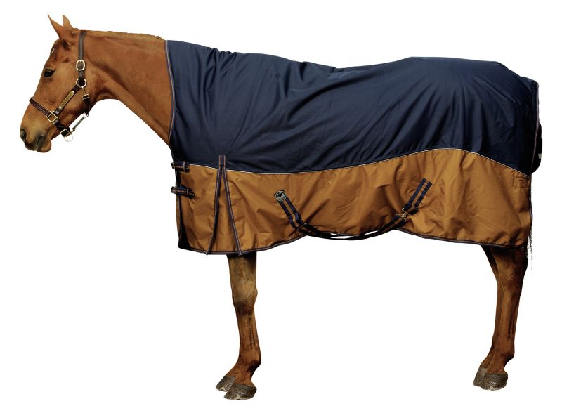 Centaur High Neck Med Wt Turnout 78In Navy/Ca