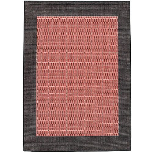 Recife Rug Check Ter Cotta-Black