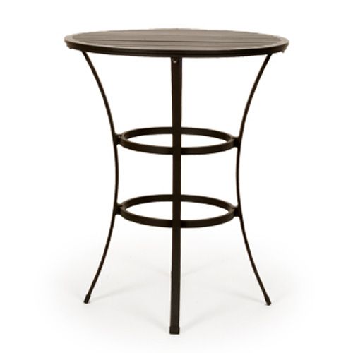 Milano Round Bar Table Charcoal Gray