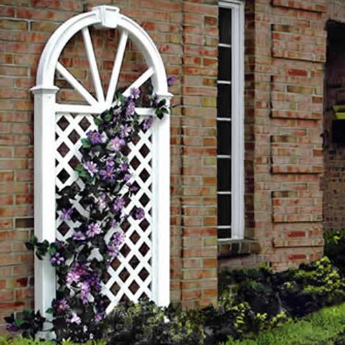 New England Arbors Nantucket Vinyl Arch Trellis
