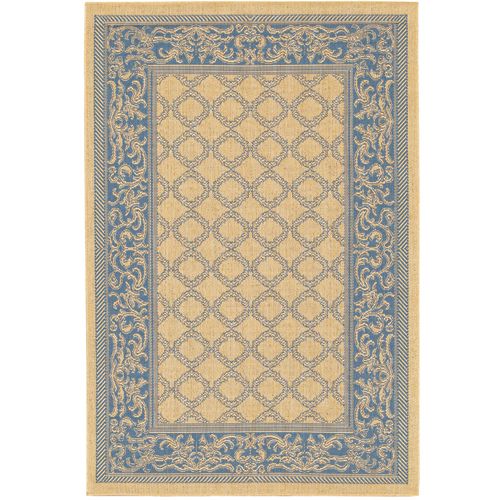 Recife Rug Garden Lattice Nat-Blue