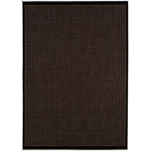 Recife Rug Saddle Stitch/Black-Cocoa 8ft6in