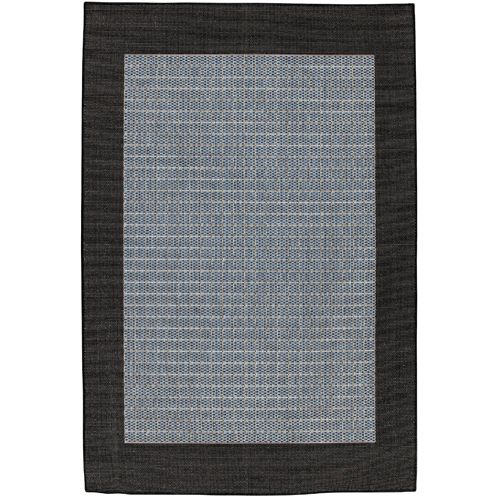 Recife Rug Check Field Blue-Blk