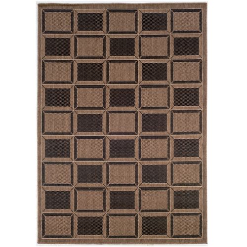 Recife Rug Cubic Field Blk-Cocoa
