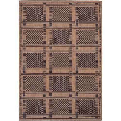 Recife Rug Organic Block Cocoa-Black