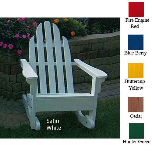 Adirondack Rocker 38L x 37W x 30H Buttercup Yellow