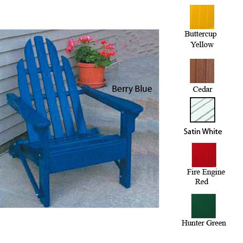 Folding Adirondack Chair 38x37x30 Buttercup Yellow