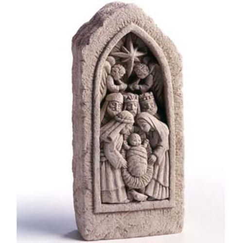 Nativity Stone Plaque Statue