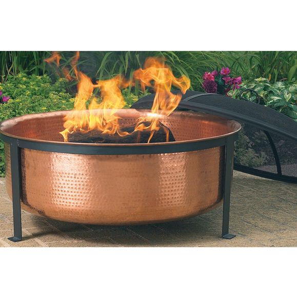 CobraCo Hand Hammered Copper Fire Tub