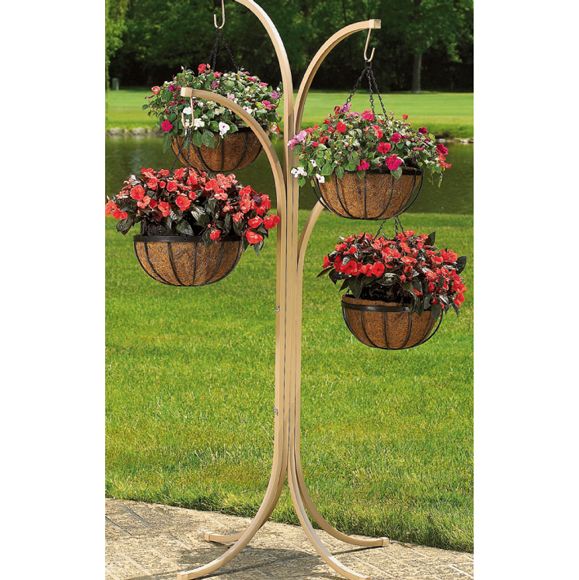 Cobraco 4 Arm Tree With Hanging Baskets