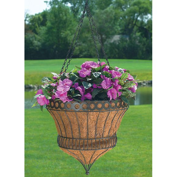 Bronze Queen Elizabeth Parasol Hanging Basket