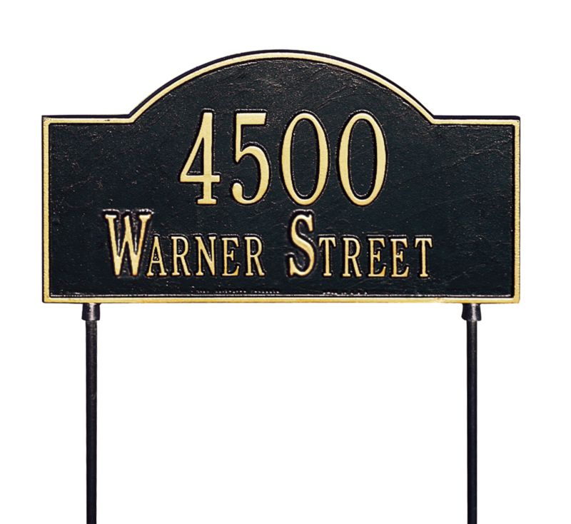 Whitehall Two Sided Arch Marker Lawn Plaque