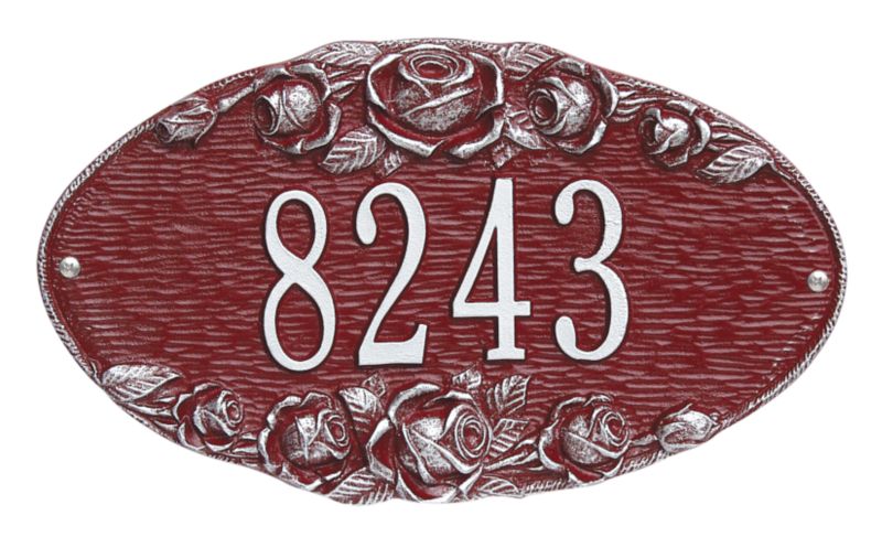 Whitehall Rose Oval Plaque