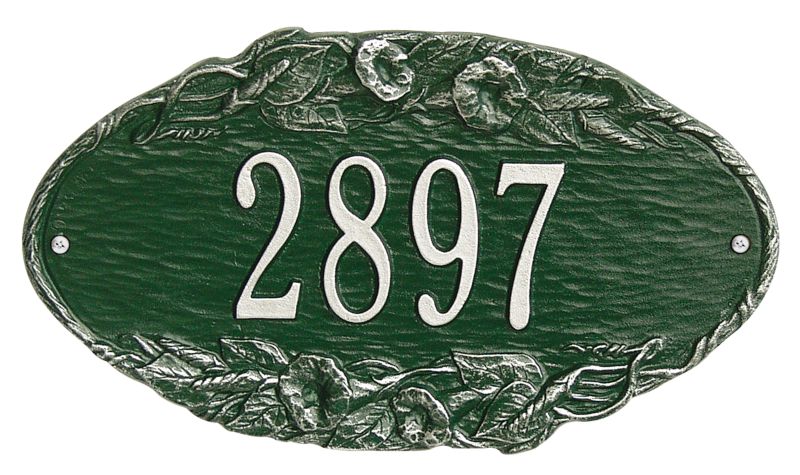 Whitehall Morning Glory Oval Plaque
