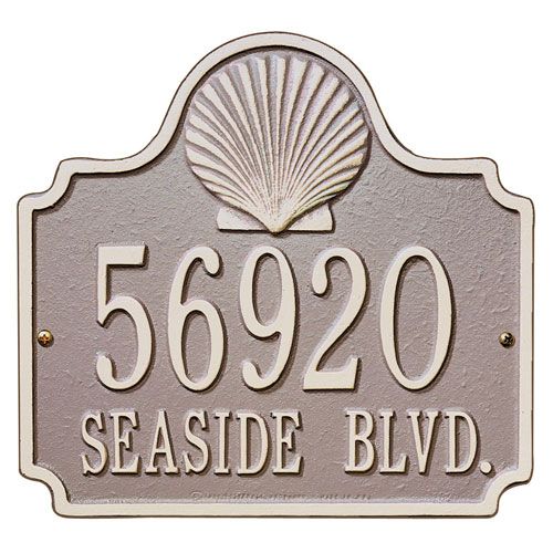 Whitehall Conch Address Plaque