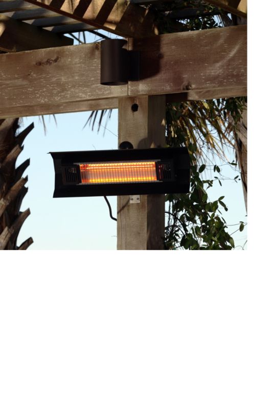 1500W Black Steel Wall Infrared Patio Heater