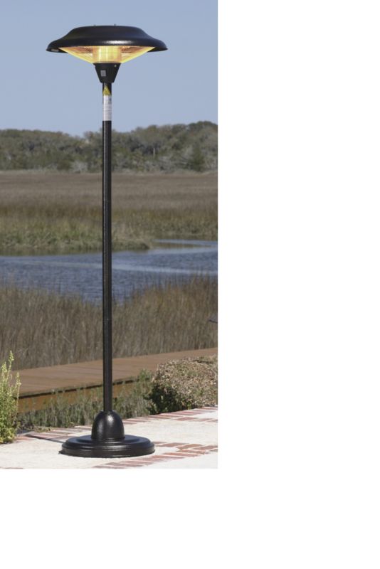 Standing Hammered Bronze Halogen Patio Heater