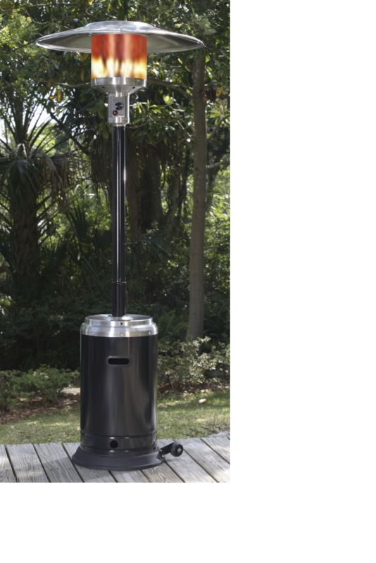 Stainless Steel & Black Powder Coat Patio Heater