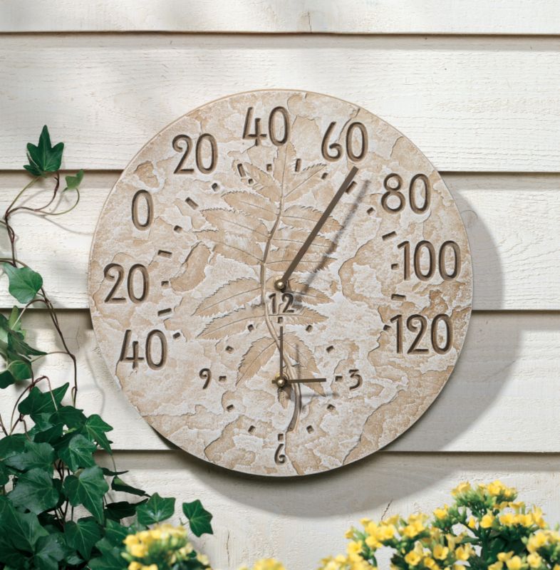 Fossil Sumac Thermometer Clock