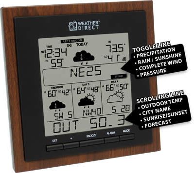 La Crosse WD-3308U-WAL Weather Forecaster