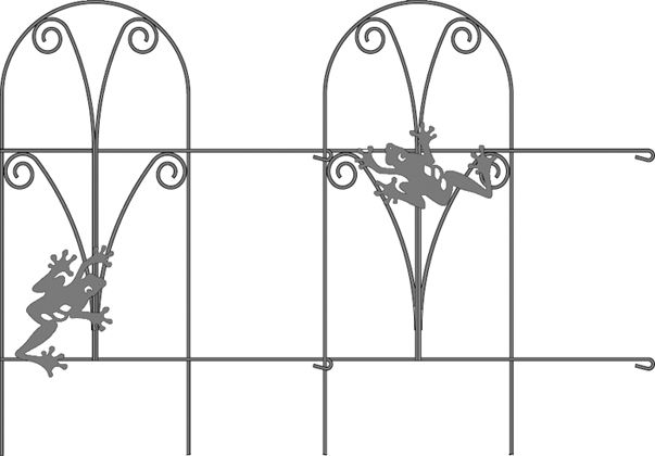 Frog Metal Edging Green 24 X 8