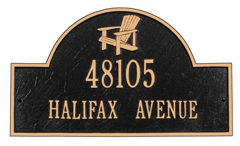 Whitehall Adirondack Address Wall Plaque