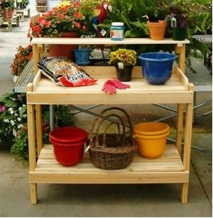 White Cedar Potting Bench