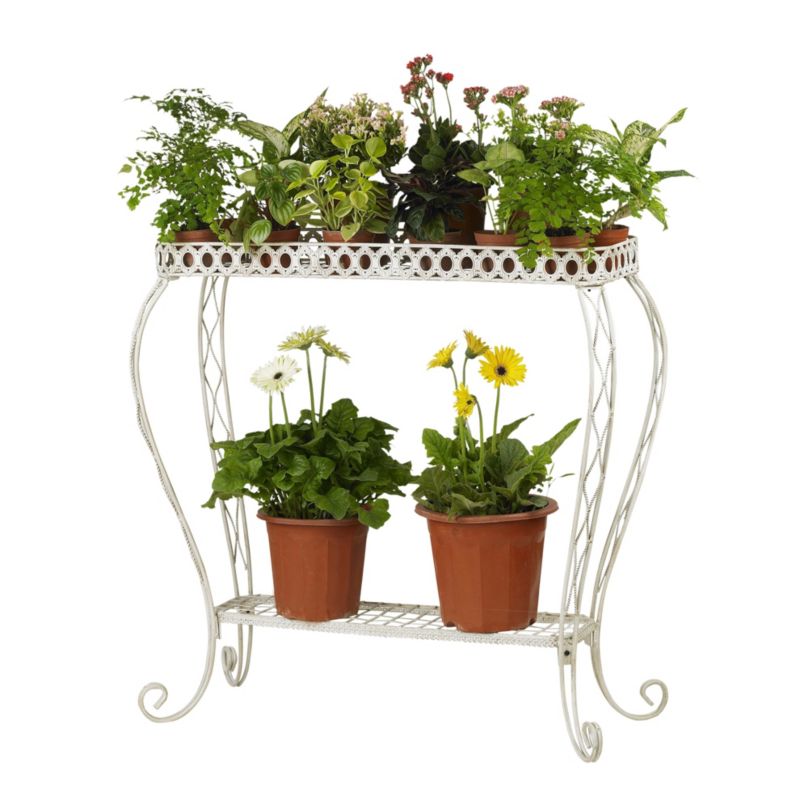 French Ivory Plant Stand 22 x 9 x 24