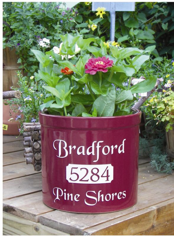 The Stone Mill Personalized Classic Planter Black Best Price