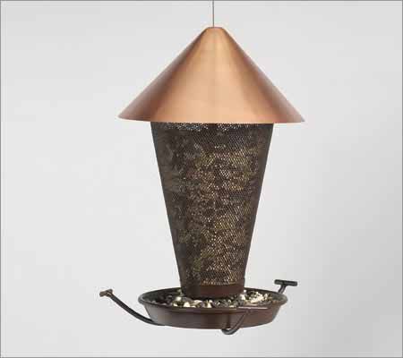 Copper Snack Bar Bird Feeder Burnished Copper