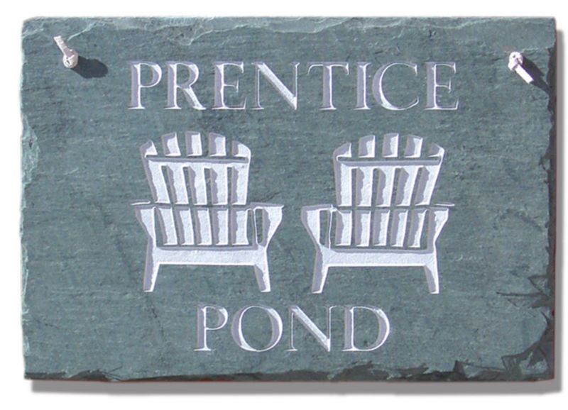 Beach Chair Personalized Slate Plaque