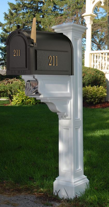 Charleston Plus Mailbox Post Granite