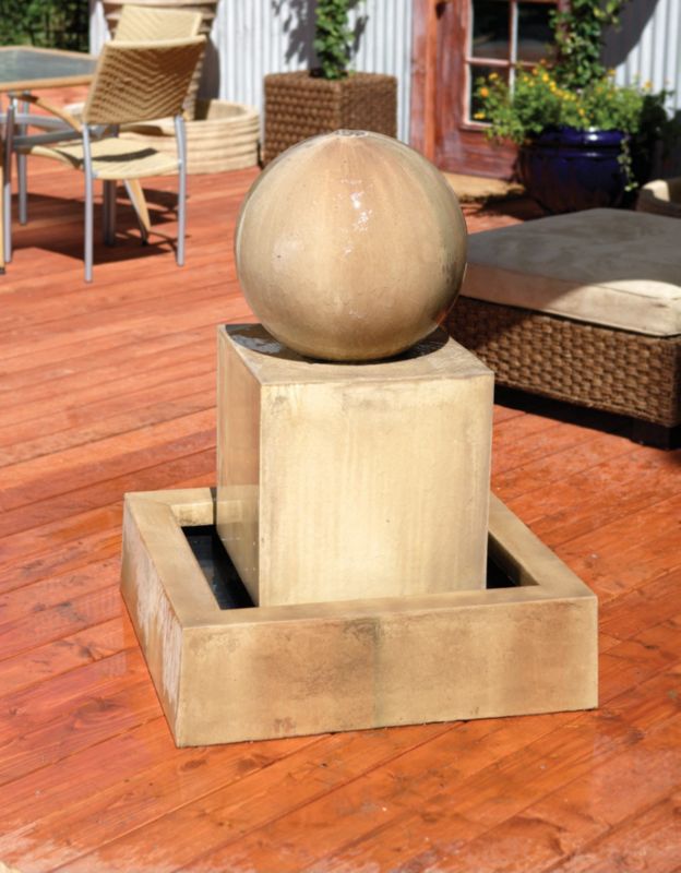 Block Fountain w/ Ball