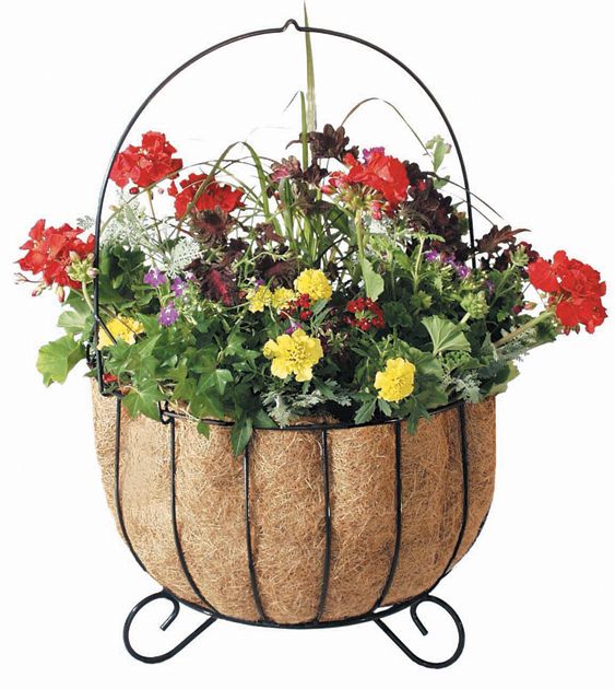 16in Black Euro Cauldron Planter