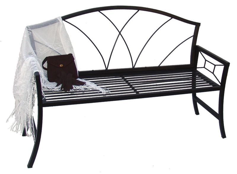 Lotus Metal Black Bench