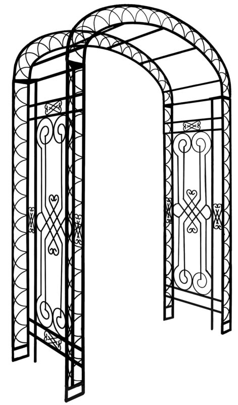 Austram Royal Garden Metal Arch Arbor