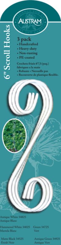 Scroll Plant Hook 6in