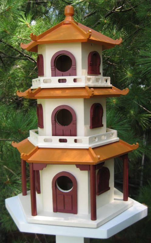 Home Bazaar HB9021S Pagoda House Birdhouse Signature Series