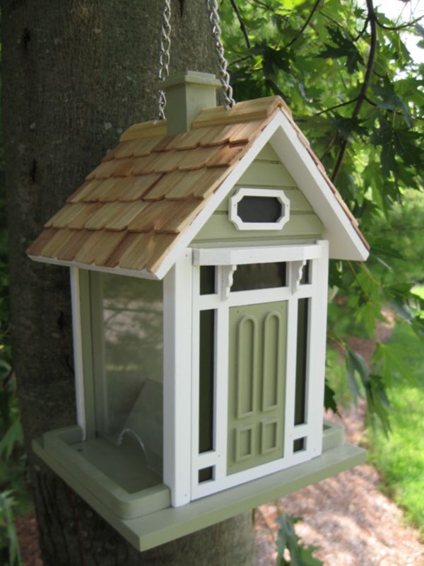 Bellport Cottage Birdfeeder Green