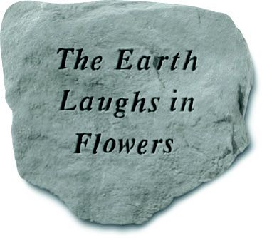 The Earths Laughs  in Flowers Accent Rock