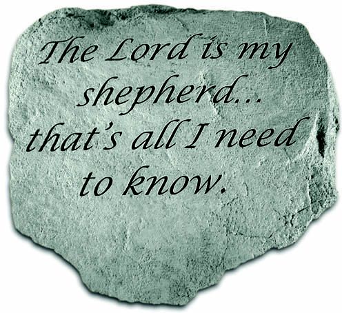 The Lord Is My Shepherd Accent Rock
