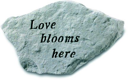 Love Blooms Here Accent Stone