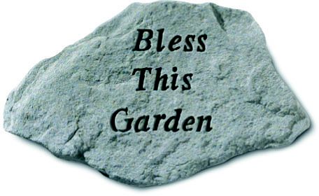 Bless This Garden Accent Rock