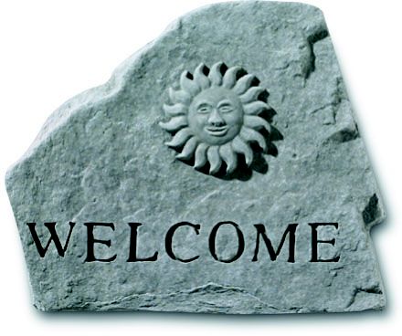 Welcome Sun Accent Rock