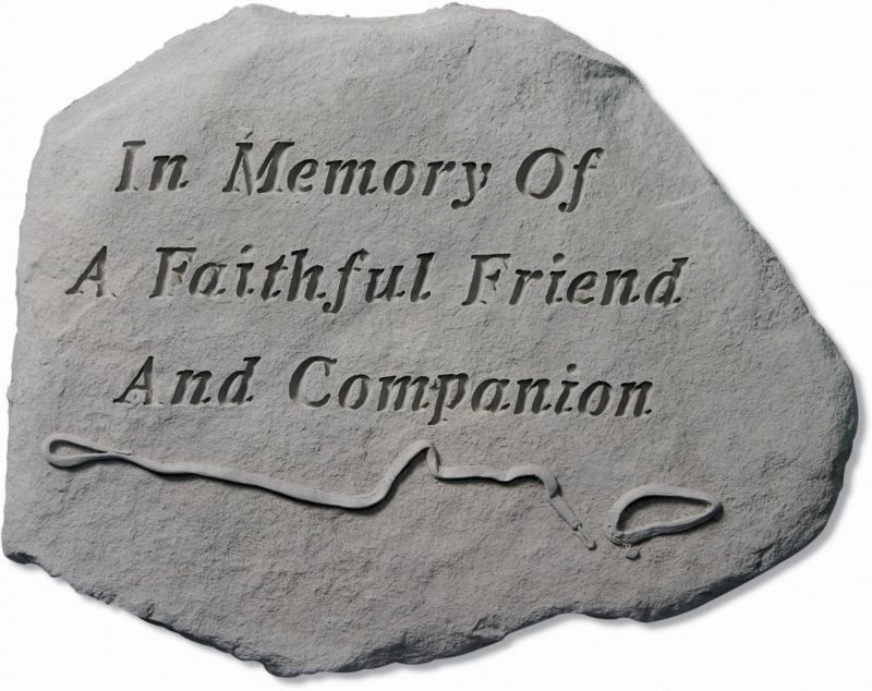 In Memory Of A Faithful Accent Stone